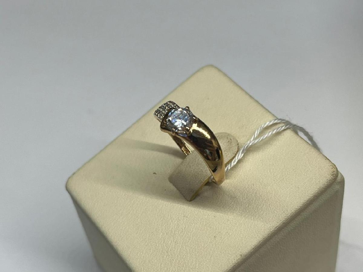 КОЛЬЦО С КАМНЯМИ (Au 585)