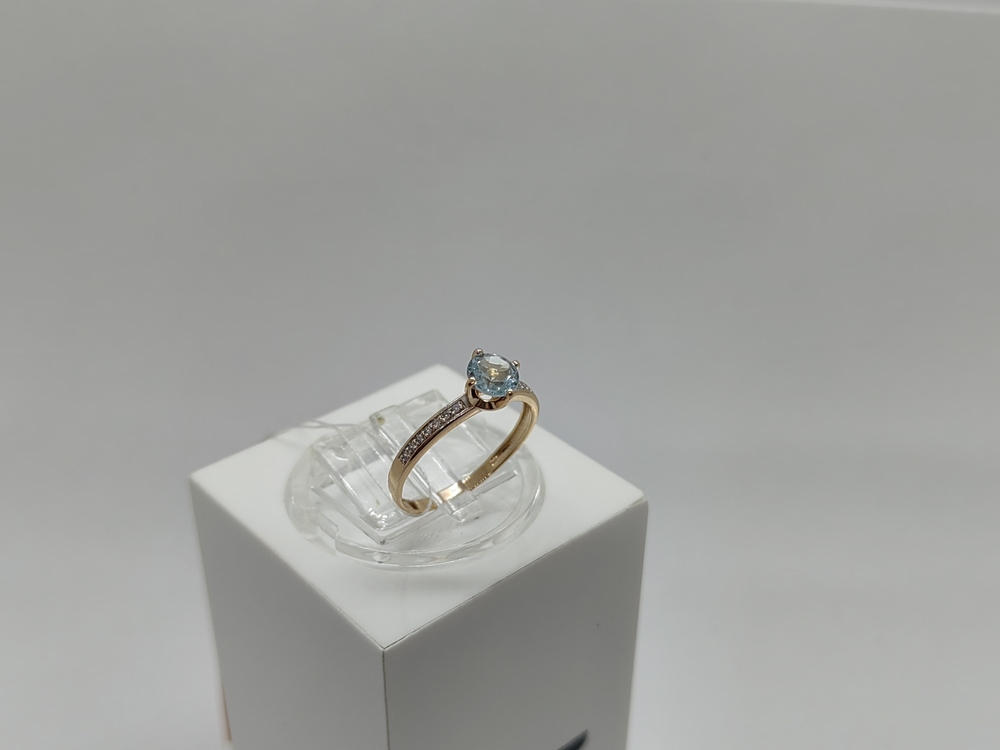 КОЛЬЦО С КАМНЯМИ (Au 585)