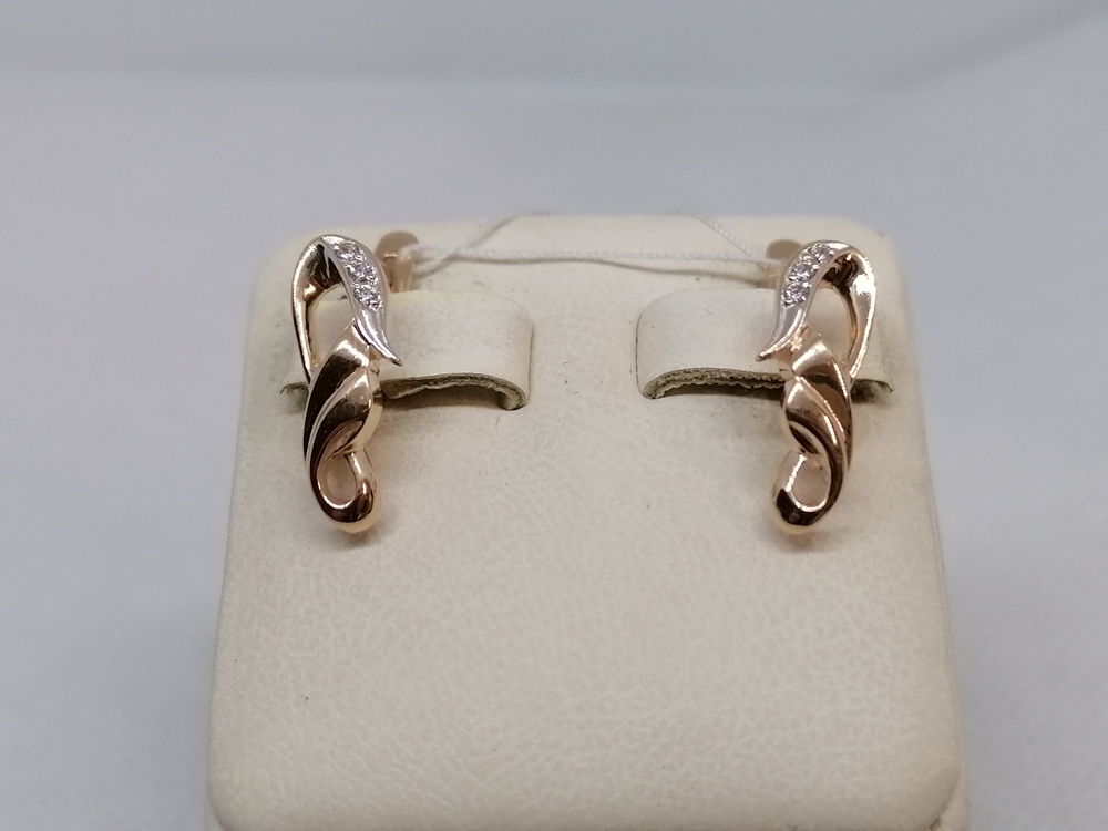 СЕРЬГИ С КАМНЯМИ (Au 585)