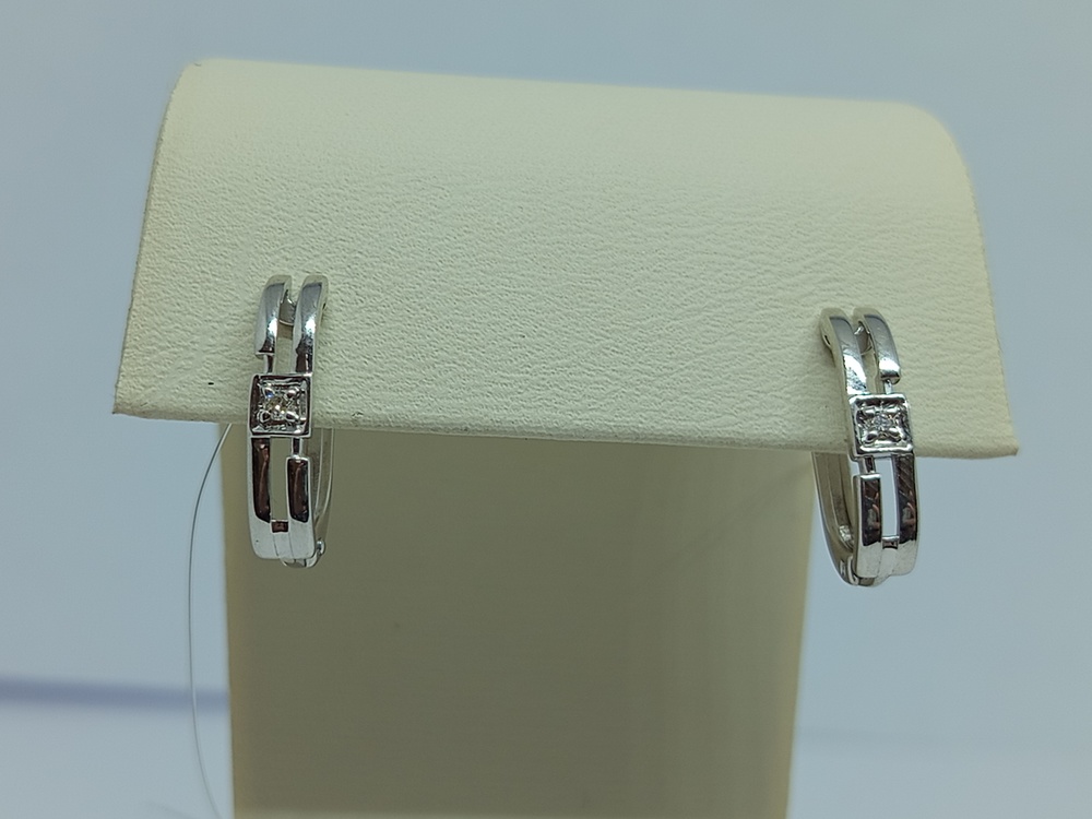 СЕРЬГИ БРИЛЛИАНТ (Ag 925)