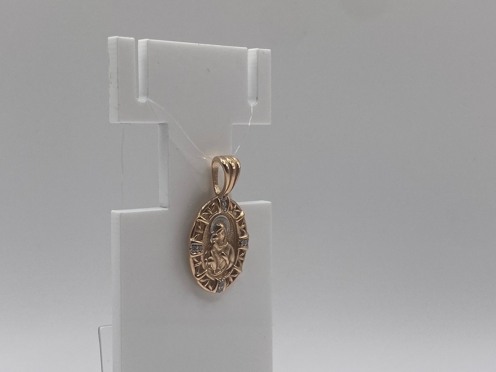 ПОДВЕСКА ИКОНА с камнями (Au 585)