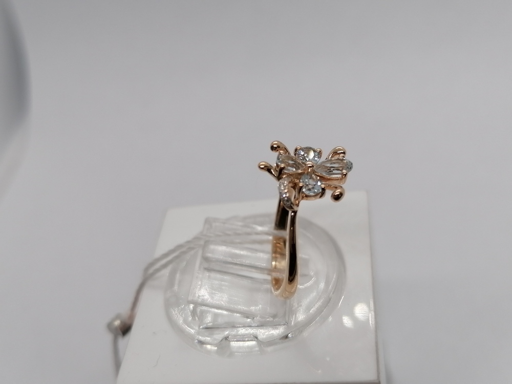 КОЛЬЦО С КАМНЯМИ (Au 585)