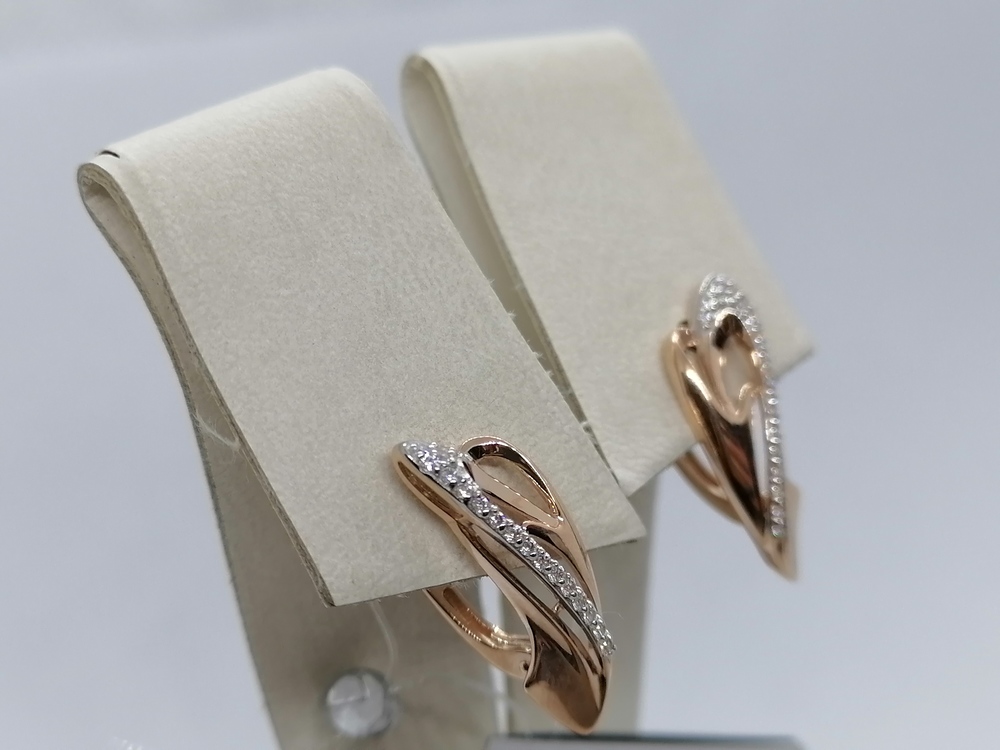 СЕРЬГИ С КАМНЯМИ (Au 585)