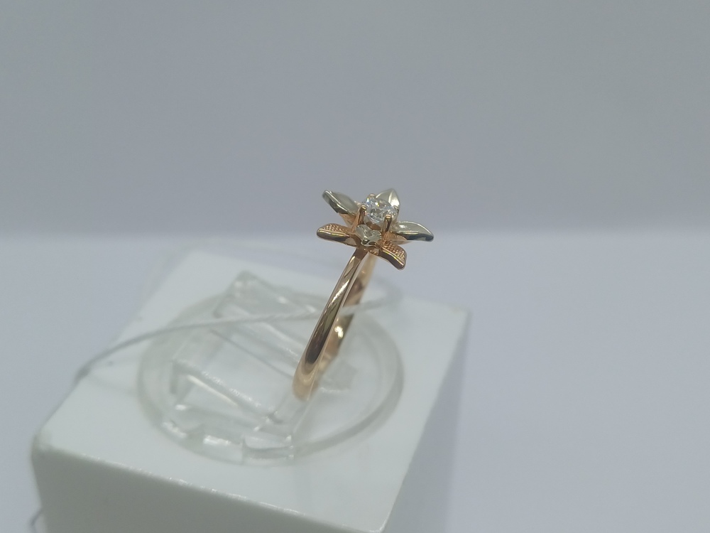 КОЛКМ585 КОЛЬЦО С КАМНЕМ (Au 585)