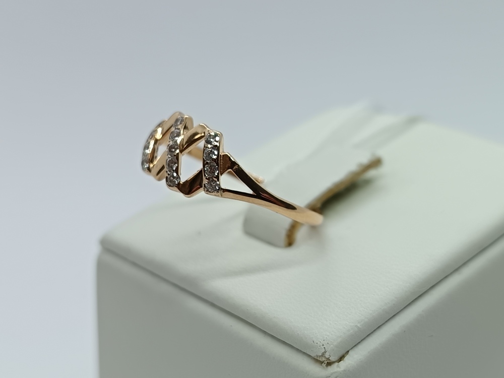 КОЛКМИ585 КОЛЬЦО С КАМНЯМИ (Au 585)