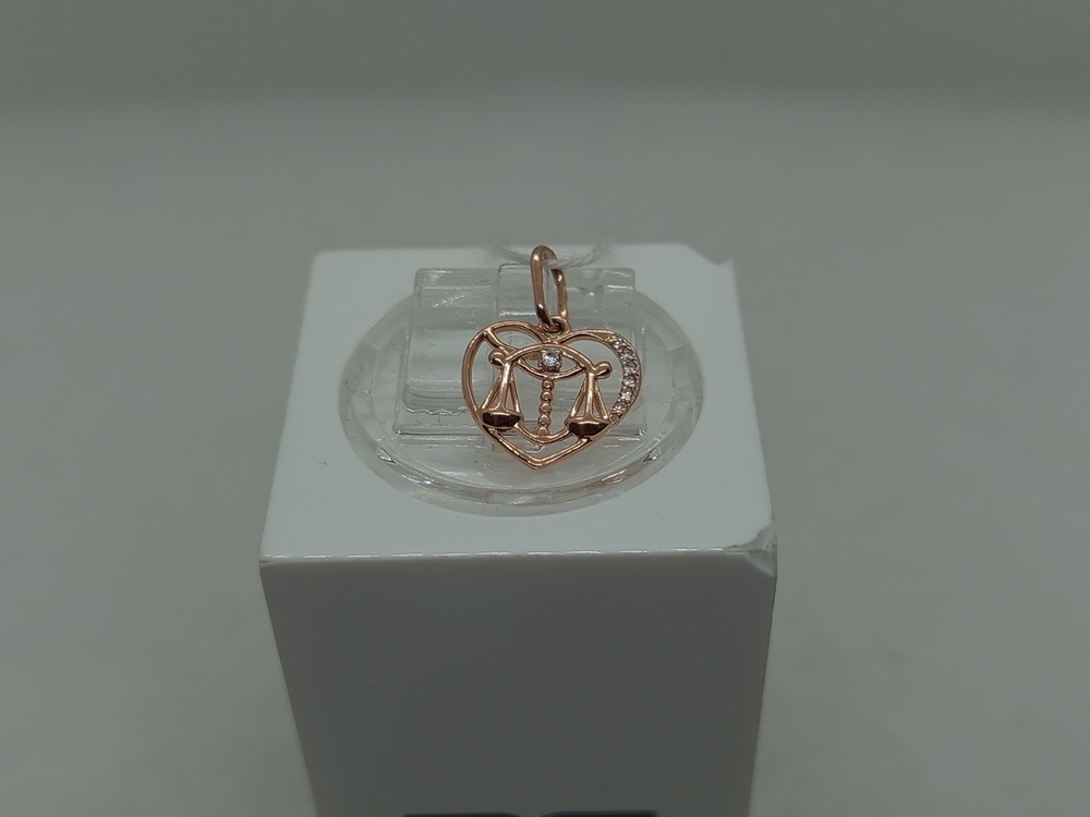 ПОДВЕСКА ЗНАК ЗОДИАКА ВЕСЫ Au 585