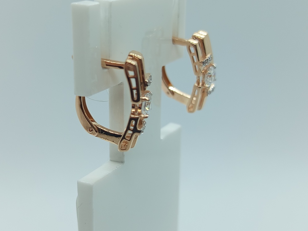 СЕРЬГИ С КАМНЯМИ (Au 585)