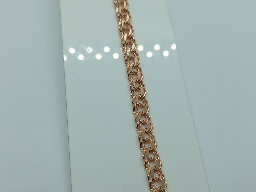 БРАСЛЕТ ПУСТОТЕЛЫЙ Бисмарк (Au 585)