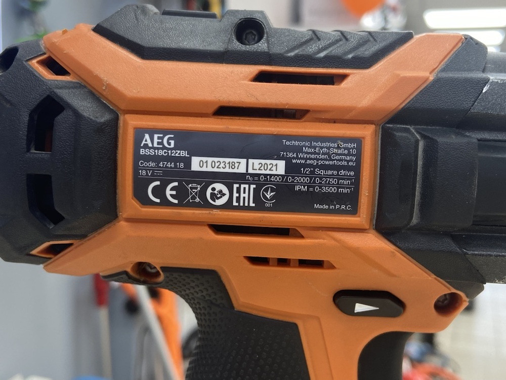 Гайковерт AEG BSS 18C