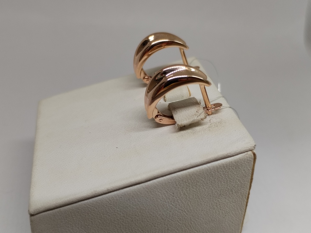 СЕРЬГИ БЕЗ КАМНЯ (Au 585)