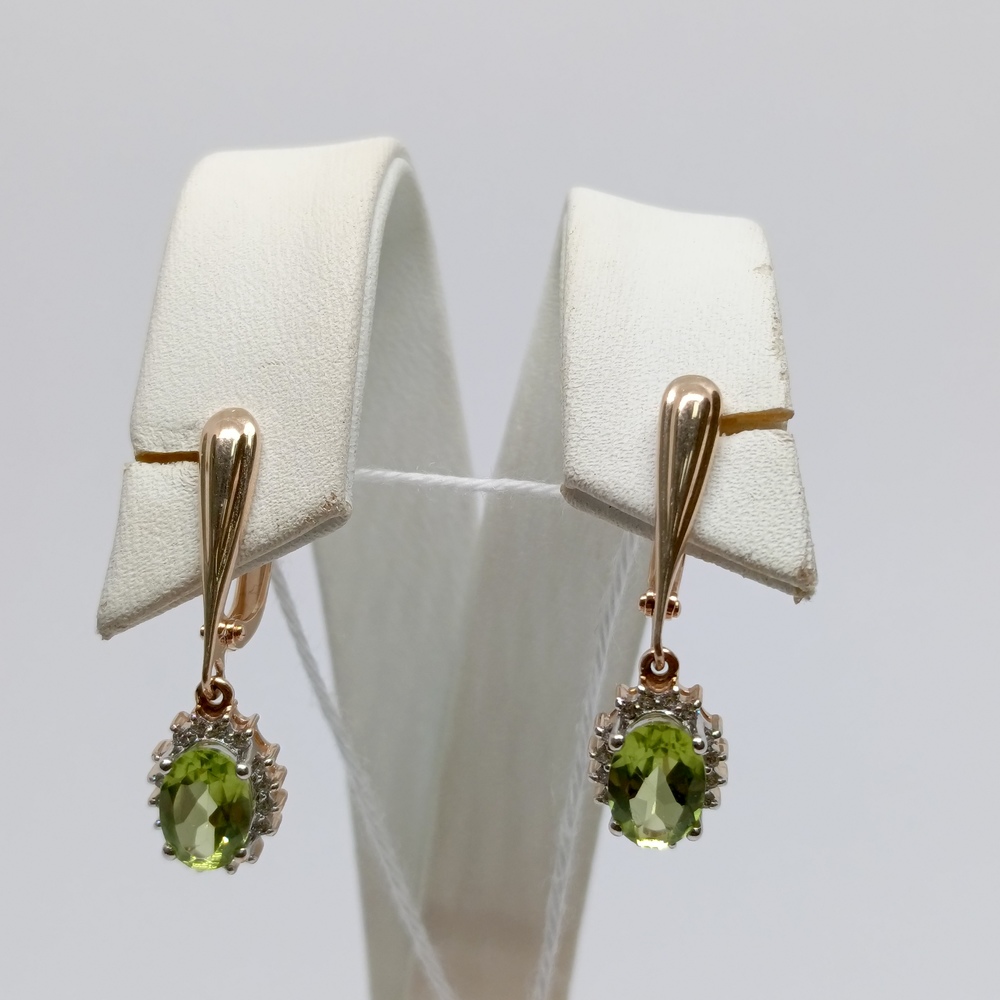 СЕРЬГИ С КАМНЯМИ (Au 585)