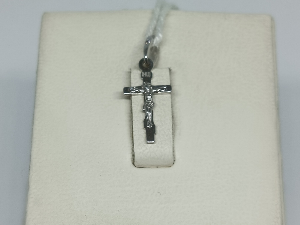 ПОДВЕСКА КРЕСТ С КАМНЕМ (Au 585)