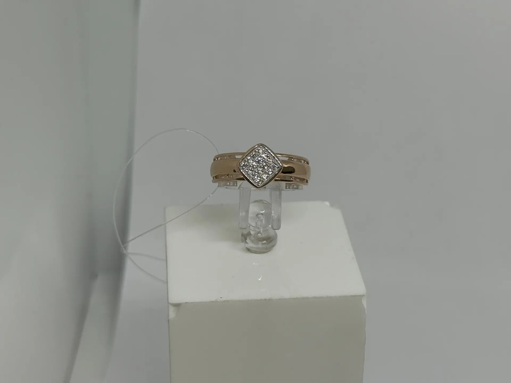 КОЛЬЦО С КАМНЯМИ (Au 585)