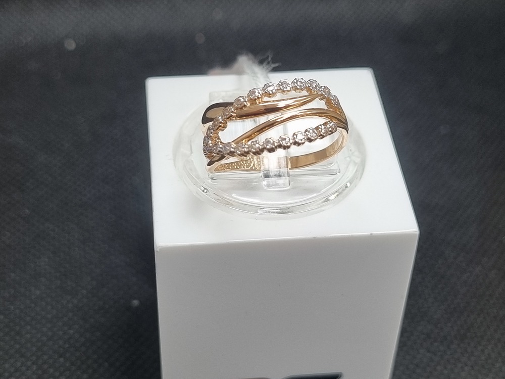 КОЛКМИ585 КОЛЬЦО С КАМНЯМИ (Au 585)