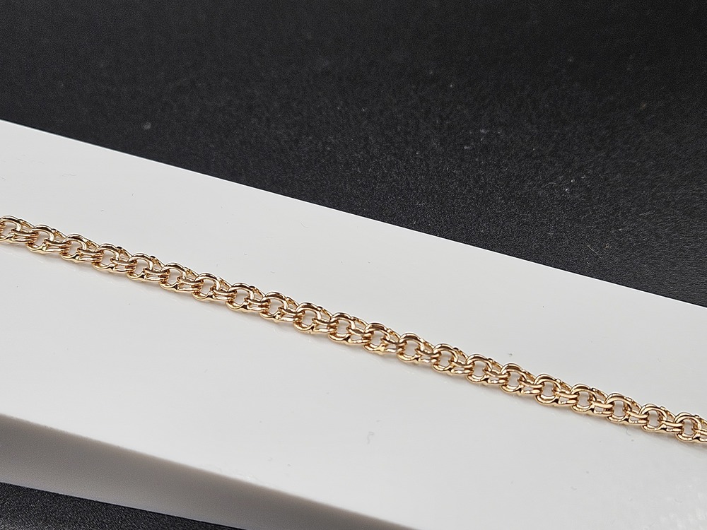 БЛБ585 БРАСЛЕТ ПОЛНОВЕСНЫЙ Бисмарк (Au 585)