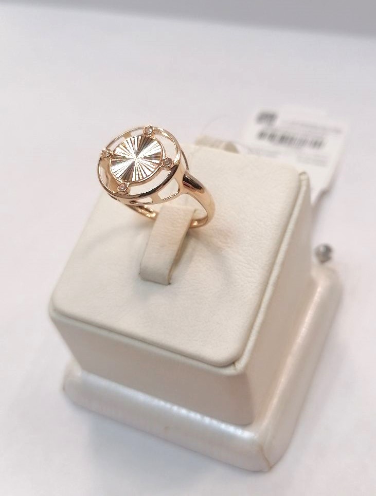 КОЛЬЦО С КАМНЯМИ (Au 585)