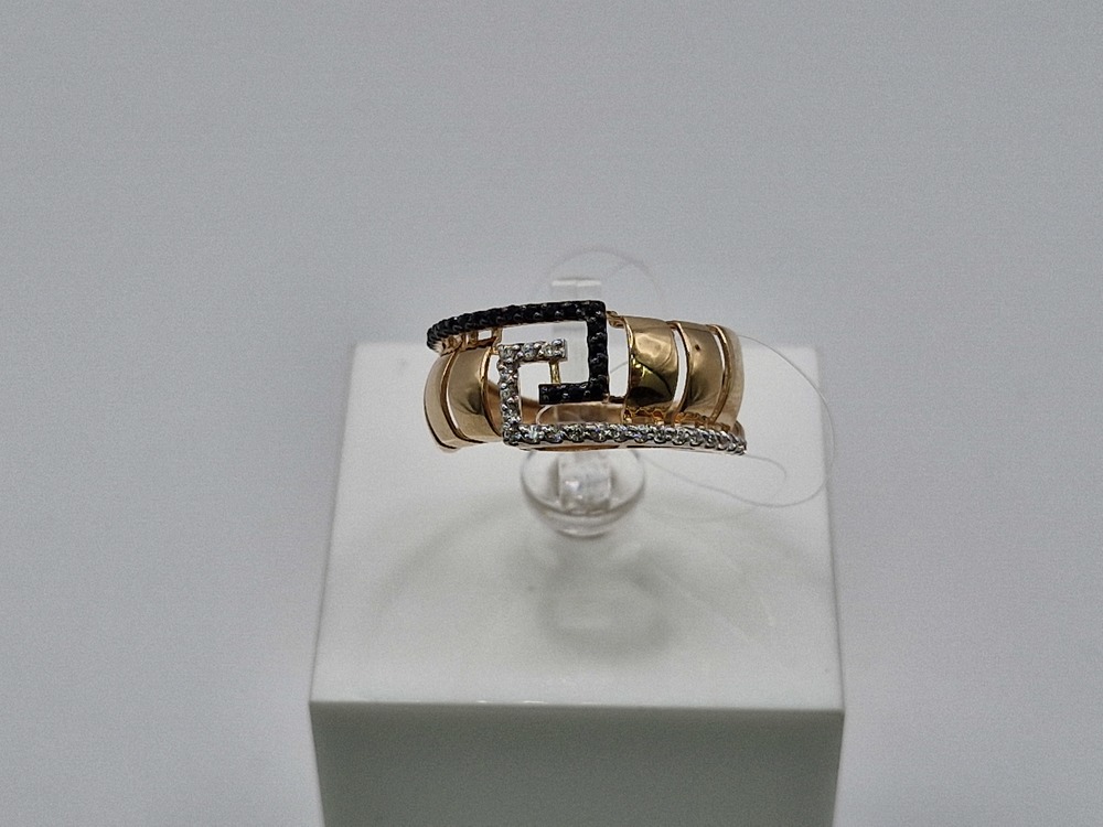 КОЛЬЦО С КАМНЯМИ (Au 585)