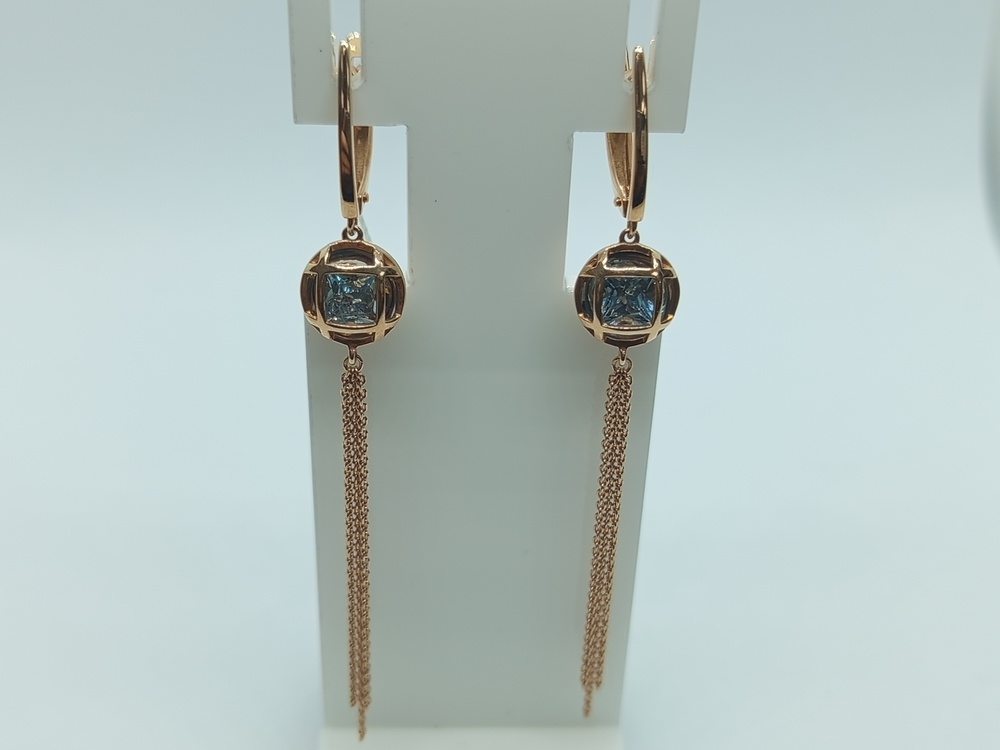 СЕРЬГИ ТОПАЗ (Au 585)