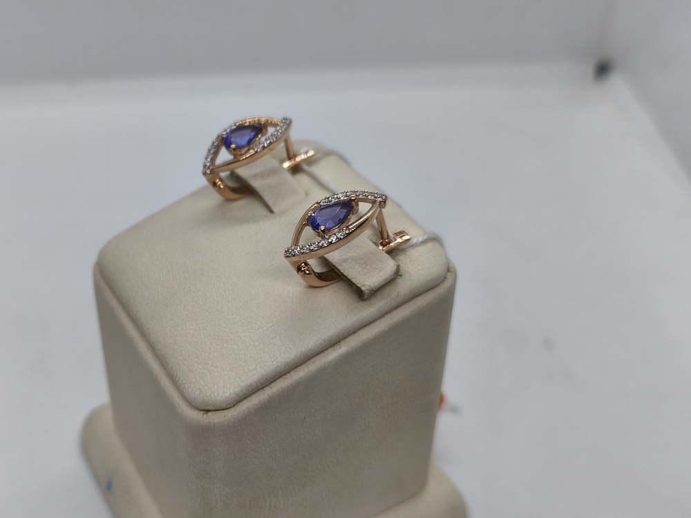 СЕРЬГИ С КАМНЯМИ (Au 585)