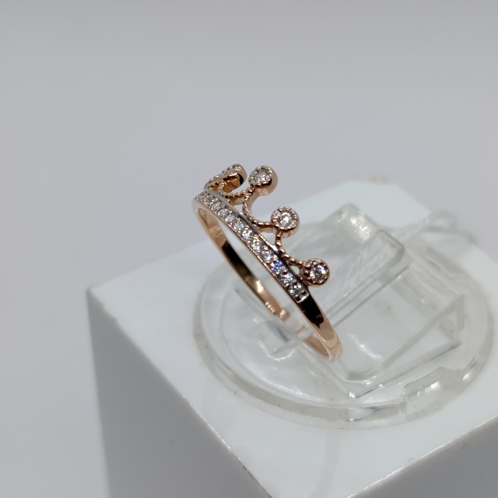 КОЛКМИ585 КОЛЬЦО С КАМНЯМИ (Au 585)