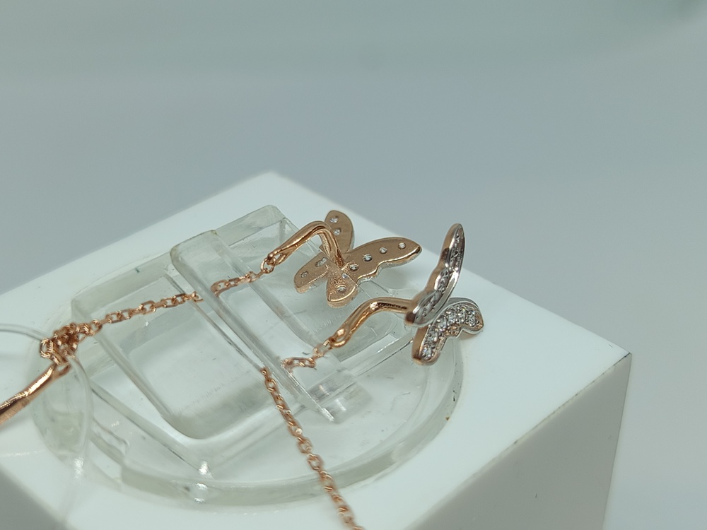 СЕРЬГИ ПРОДЕВКИ с камнями (Au 585)