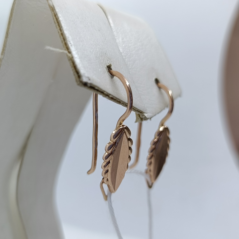 СБКМ583 СЕРЬГИ БЕЗ КАМНЯ (Au 583)