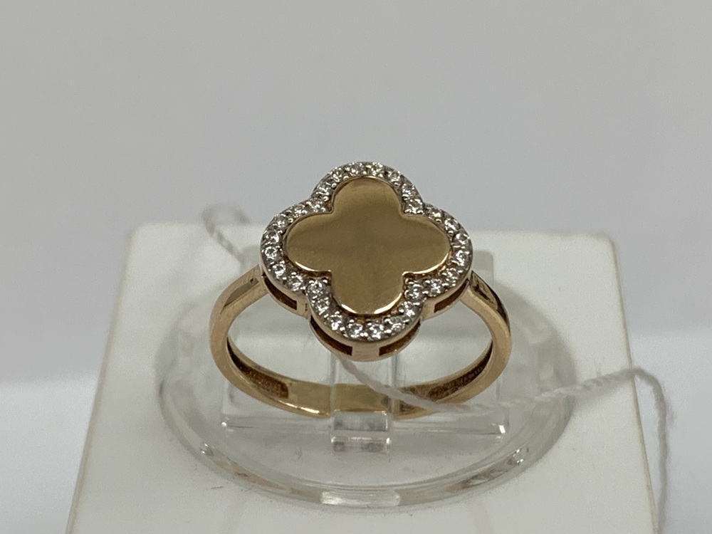 КОЛЬЦО С КАМНЯМИ (Au 585)