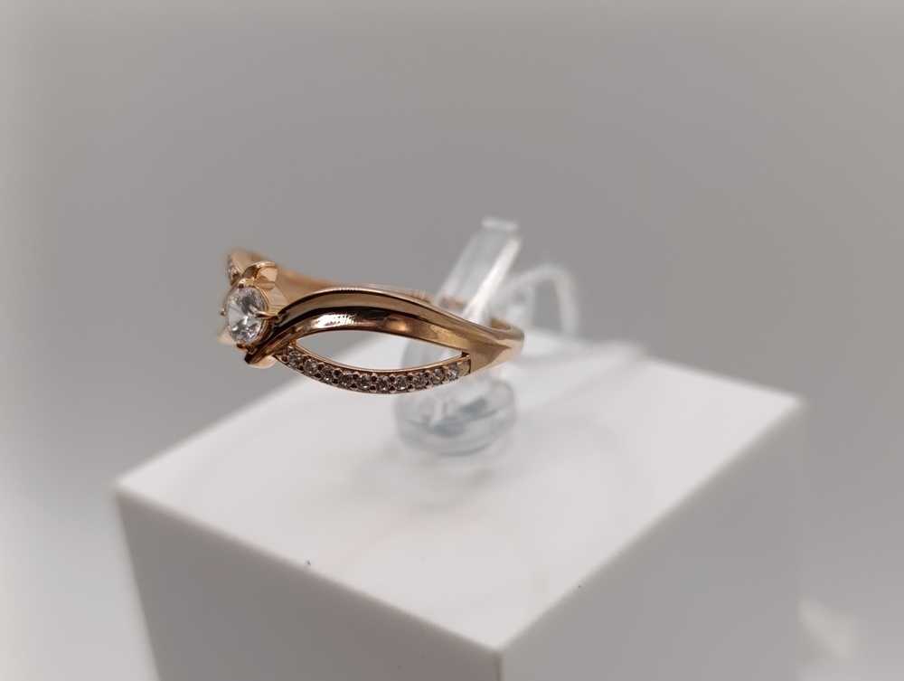 КОЛКМИ375 КОЛЬЦО С КАМНЯМИ (Au 375)