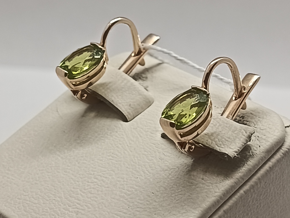 СЕРЬГИ С КАМНЕМ (Au 585)