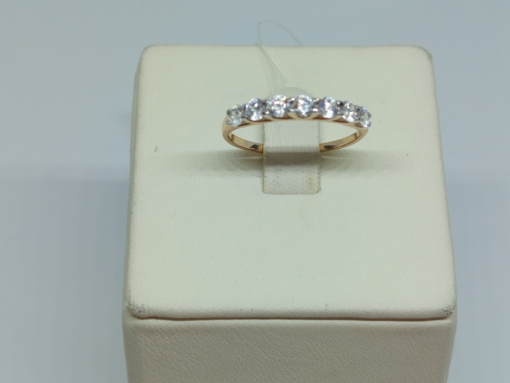 КОЛЬЦО С КАМНЯМИ (Au 585)