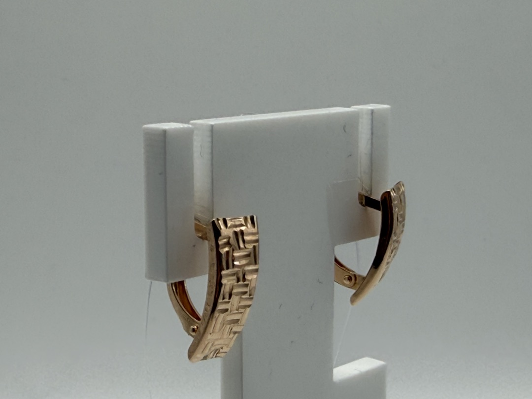 СЕРЬГИ БЕЗ КАМНЯ (Au 585)