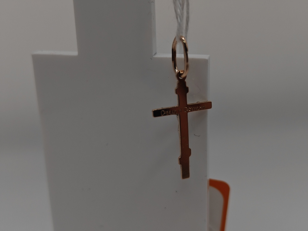 ПОДКБК585 ПОДВЕСКА КРЕСТ БЕЗ КАМНЯ (Au 585)