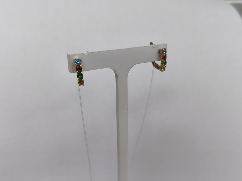 СЕРЬГИ С КАМНЯМИ (Au 585)