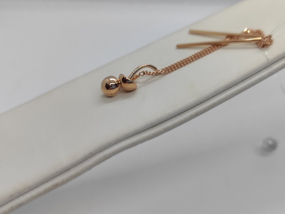 СЕРЬГИ ПРОДЕВКИ без камня (Au 585)