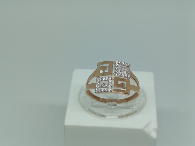 КОЛЬЦО С КАМНЯМИ (Au 585)