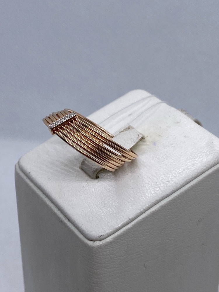 КОЛЬЦО С КАМНЯМИ (Au 585)