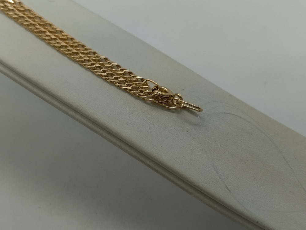 ЦЕПЬ ПУСТОТЕЛАЯ Ромб двойной (Au 585)