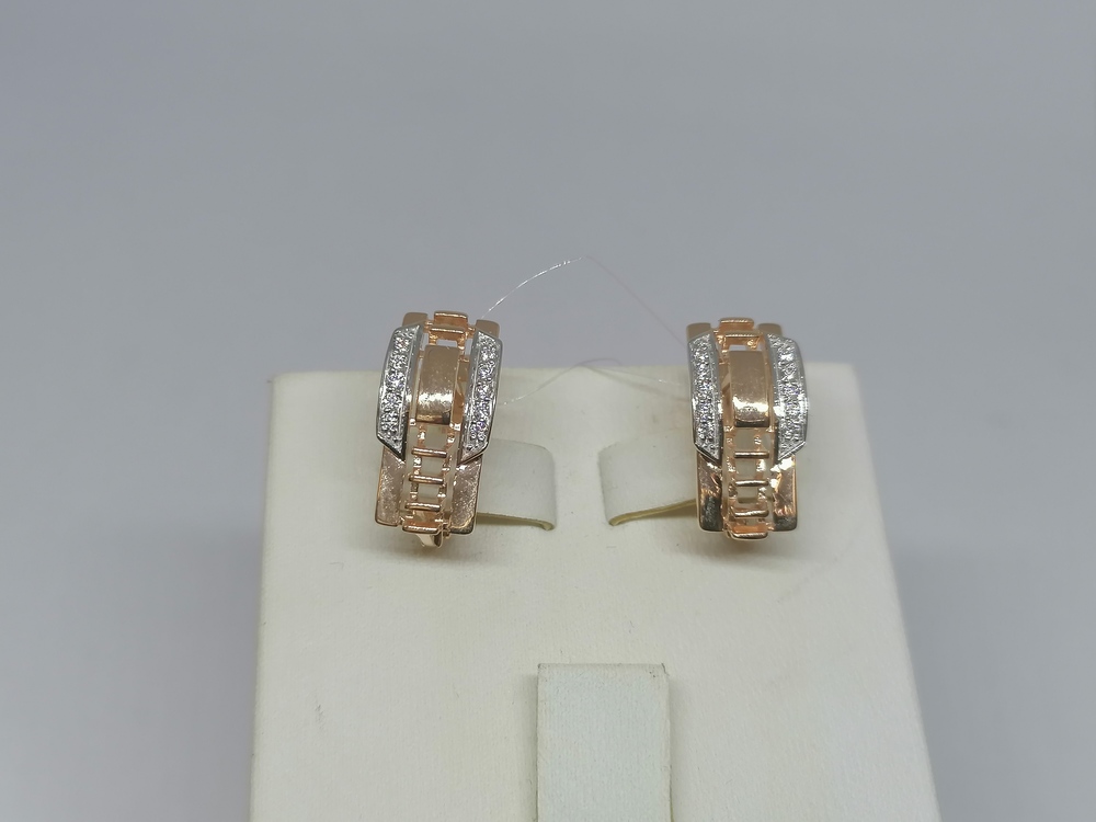 СЕРЬГИ С КАМНЯМИ (Au 585)