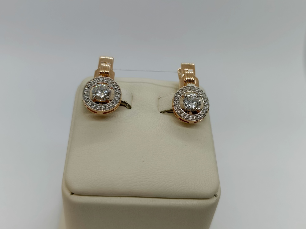 СЕРЬГИ С КАМНЯМИ (Au 585)