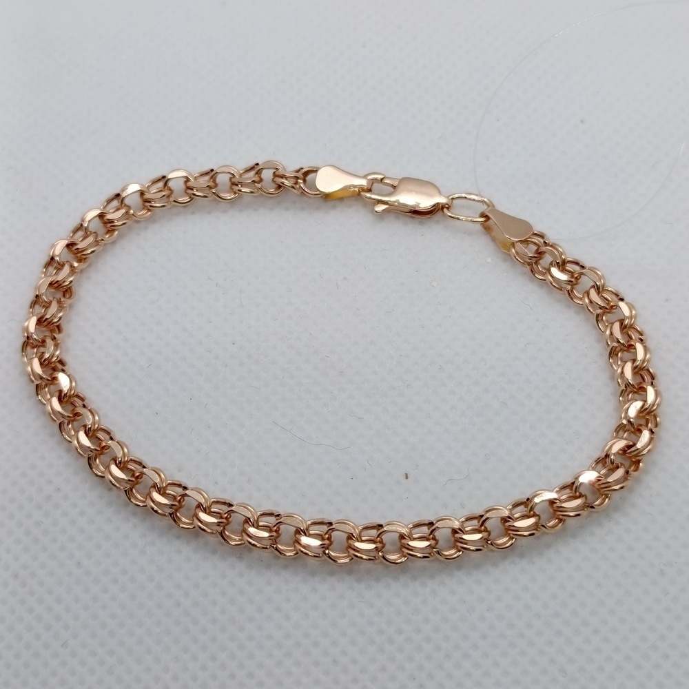 БРАСЛЕТ ПУСТОТЕЛЫЙ Бисмарк (Au 585)