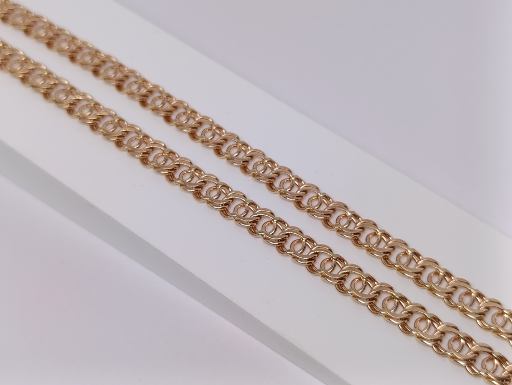 ЦЕПЬ ПОЛНОВЕСНАЯ Бисмарк арабский (Au 585)