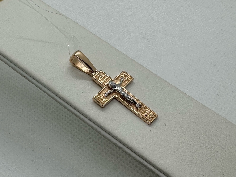 ПОДВЕСКА КРЕСТ без камня (Au 585)
