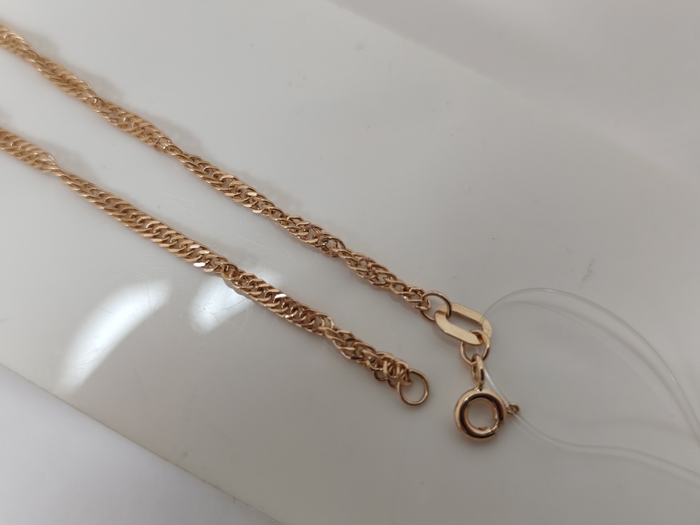 БРАСЛЕТ ПУСТОТЕЛЫЙ Сингапур (Au 585)