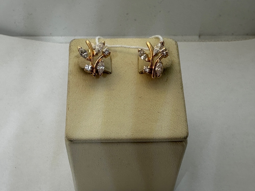 СКМИ585 СЕРЬГИ С КАМНЯМИ (Au 585)