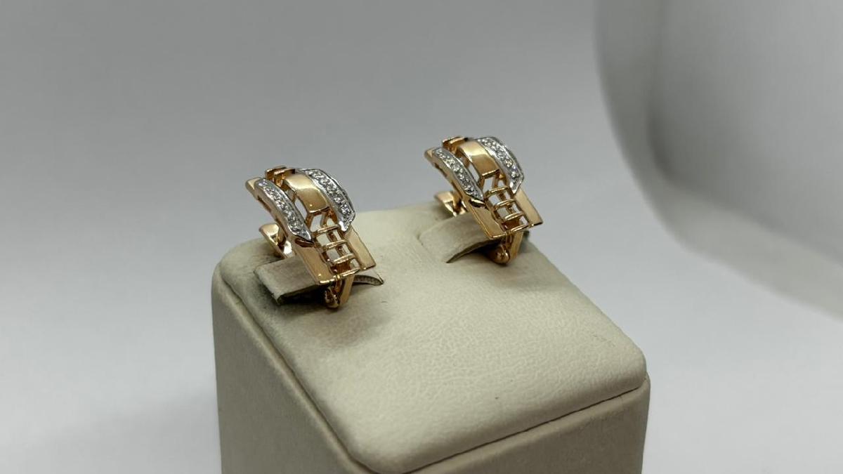 СЕРЬГИ С КАМНЯМИ (Au 585)