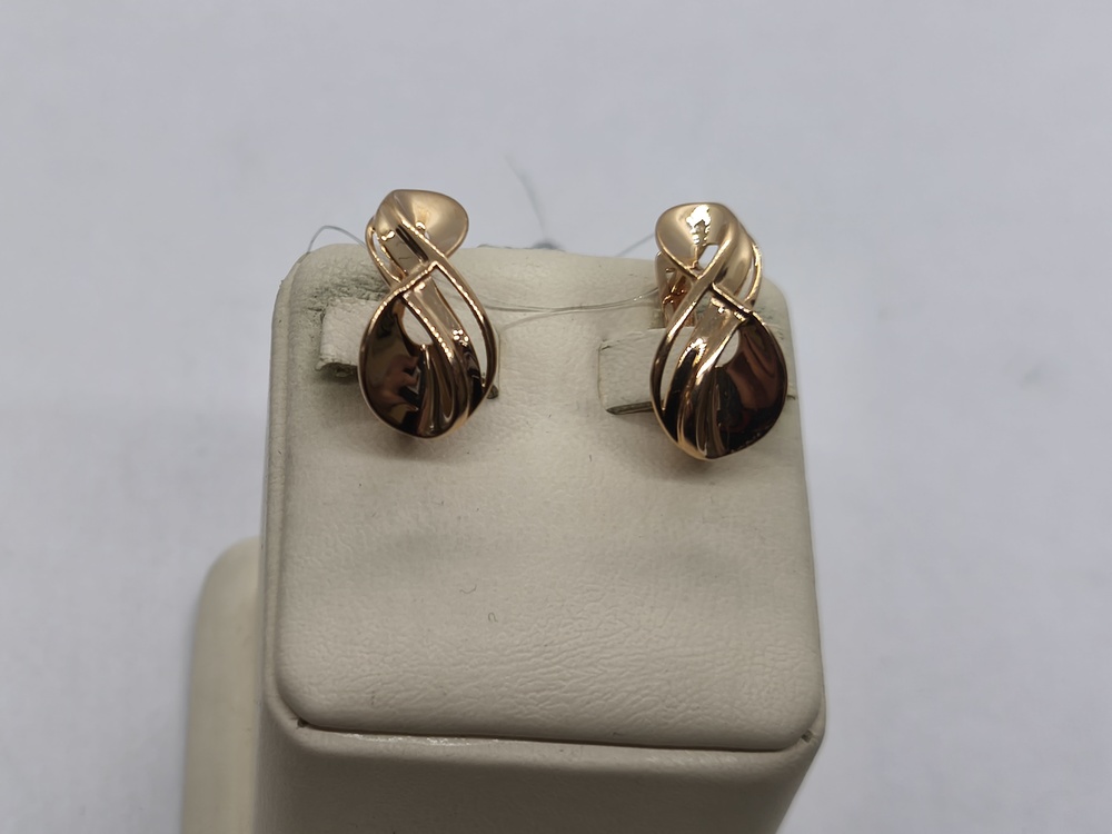 СЕРЬГИ БЕЗ КАМНЯ (Au 585)