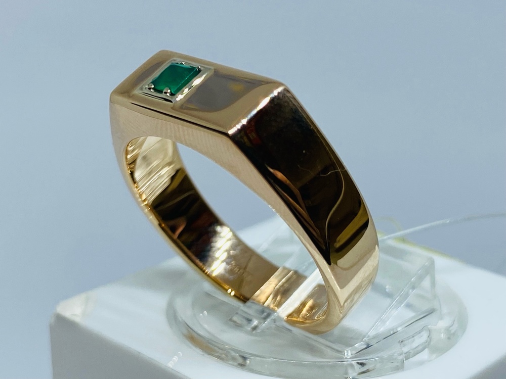 КОЛЬЦО ПЕЧАТКА с камнем (Au 585)