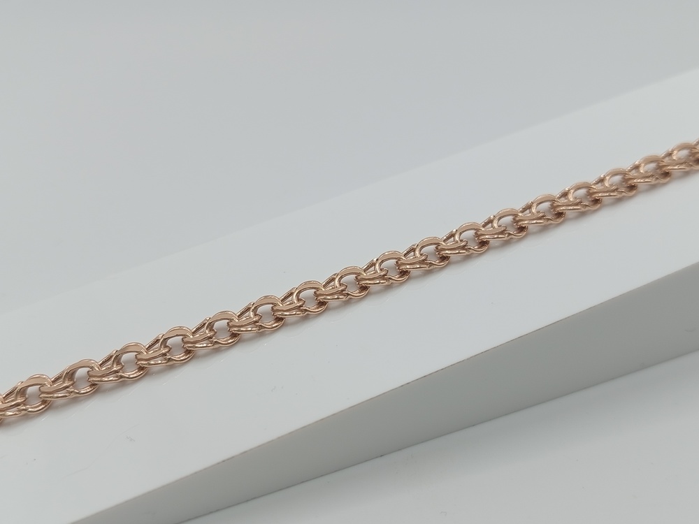 БРАСЛЕТ ПУСТОТЕЛЫЙ Бисмарк (Au 585)