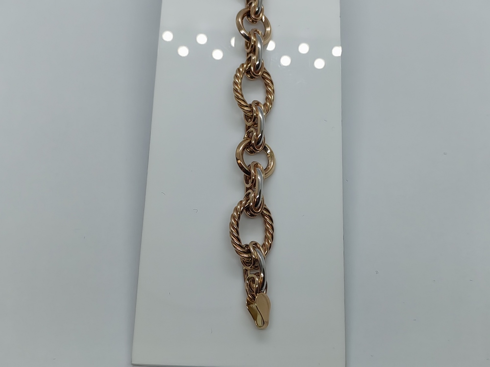 БРАСЛЕТ ПУСТОТЕЛЫЙ Фантазия (Au 585)