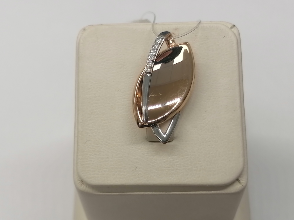 03-3821 ПОДВЕСКА С КАМНЯМИ (Au 585)